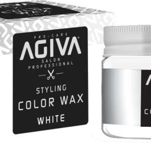 8698703025943_250220251548041.png ווקס צובע זמני בצבע לבן Agiva Hair Styling Color Wax White 120ml
