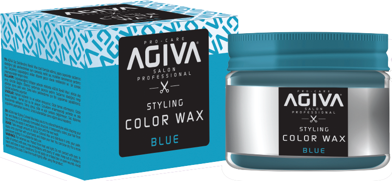 ווקס צובע זמני בצבע כחול Agiva Hair Styling Color Wax Blue 120ml