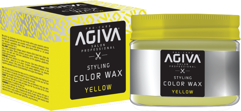 ווקס צובע זמני בצבע זהב Agiva Hair Styling Color Wax Gold 120ml