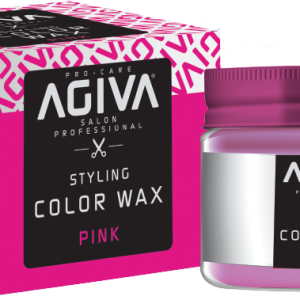 ווקס צובע זמני בצבע ורוד Agiva Hair Styling Color Wax Pink 120ml