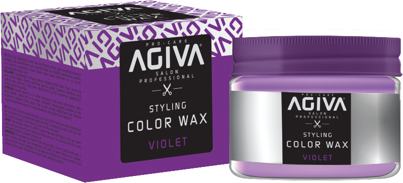 ווקס צובע זמני בצבע סגול Agiva Hair Styling Color Wax Purple 120ml