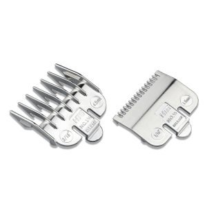 סט מסרקים למכונות WAHL מספרים 1.5 ו 4.5 מ"מ - פלסטיק בצבע כסף