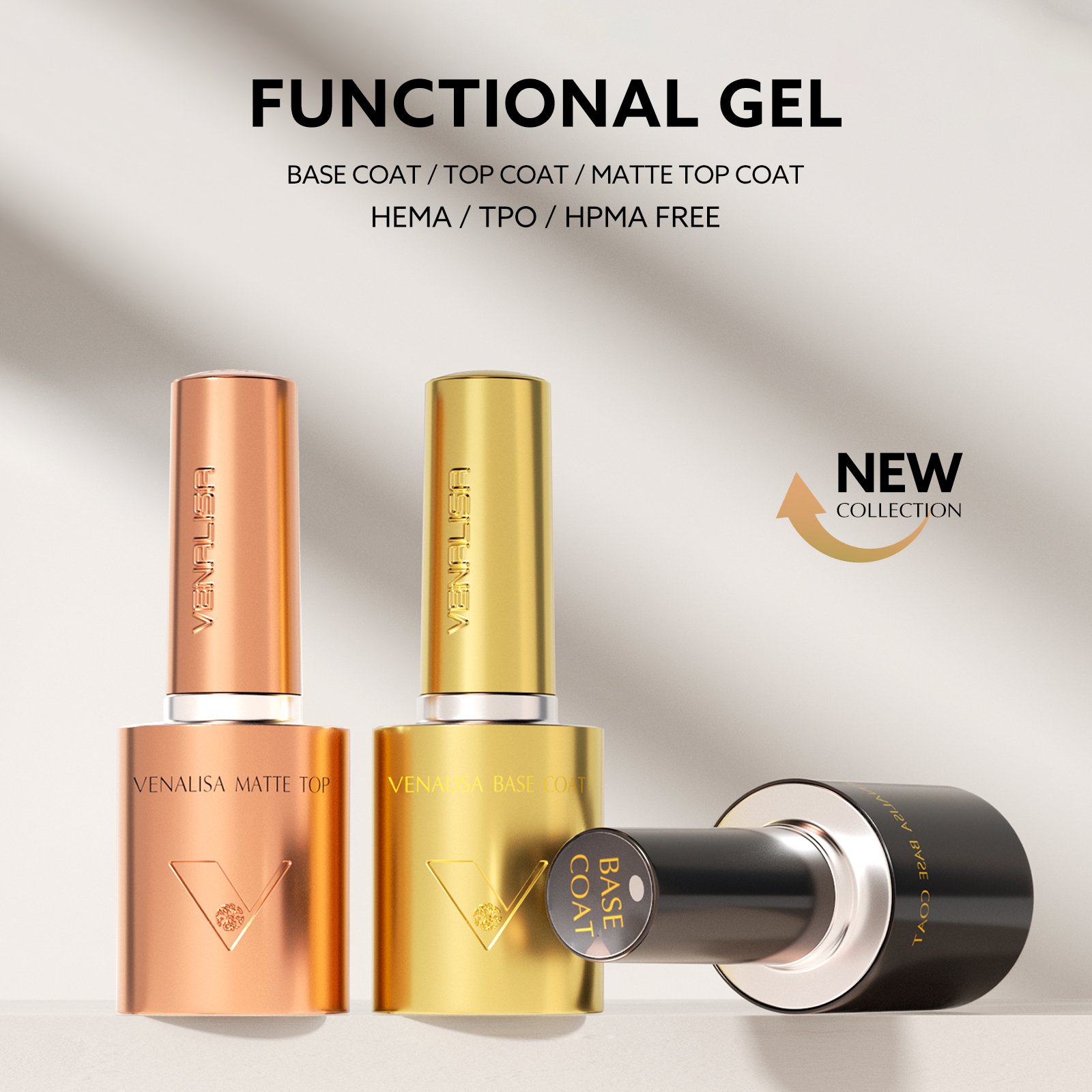 Venalisa 10ml Diamond Top Coat – תמונה 3