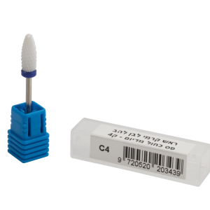 ראש קרמי לבן להב פס כחול מדיום C4