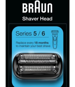 ראש קומפלט למכונות גילוח בראון החדשות סדרות 5/6 Braun Series 5/6 Replacement Head 53B