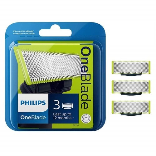 3 סכינים למכונת גילוח וואן בלייד Philips QP230