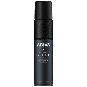 DAVIDI5050_210720241829101.jpg ספריי מקשיח אחיזה אקסטרה חזקה Agiva Styling Glued EXTRA Strong 400ml אגיבה