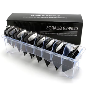 סט 10 מסרקי פרימיום שחור + מעמד למכונות מנוף BarberPRO BP5240