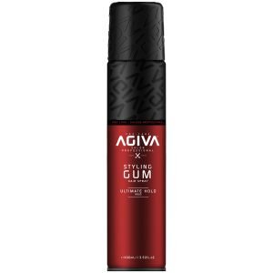 DAVIDI5467_171120241026591.jpg ספריי מקשיח לשיער 400 מ"ל Agiva Hair Styling Spray Gum Ultimate Hold - Red