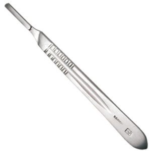 ידית לסקלפל נירוסטה | מס' 3 | מתאים לסכין 11/10/15