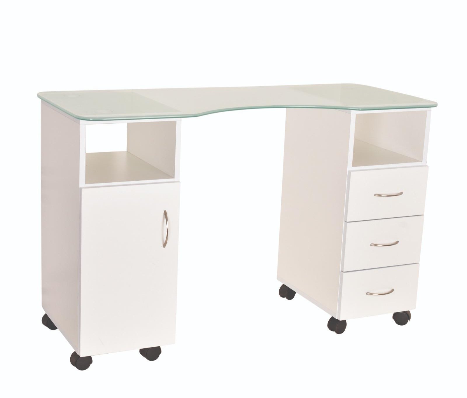 שולחן מניקור זכוכית