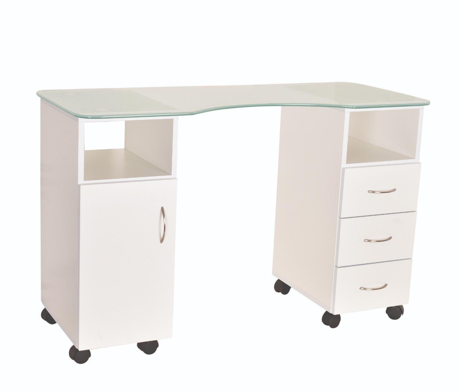 שולחן מניקור זכוכית