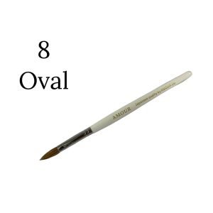 מכחול אקריל שיער טבעי קולינסקי סיבירי מס 8 אובלי מבית AMOUR