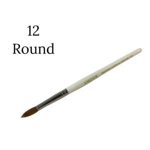 מכחול אקריל שיער טבעי קולינסקי סיבירי מס 12 עגול מבית AMOUR