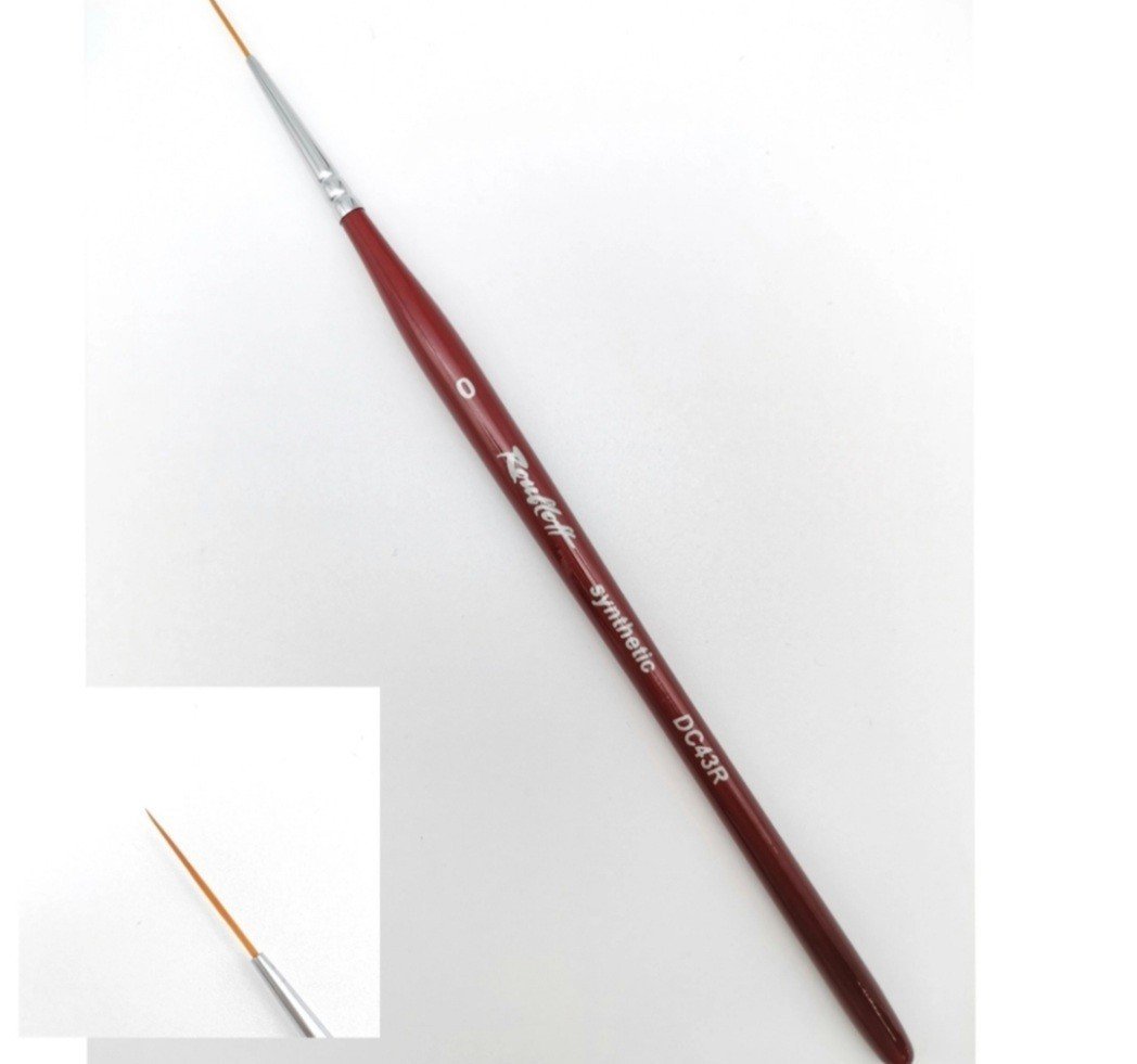 מכחול לקישוט שערות דקות וארוכות רובלוף מספר 0