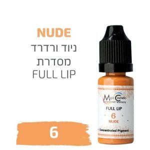 צבע פיגמנט איפור קבוע  לשפתיים NUDE 6