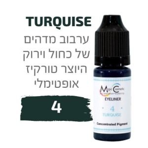 צבע פיגמנט איפור קבוע עיניים אייליינר TURQUISE 4