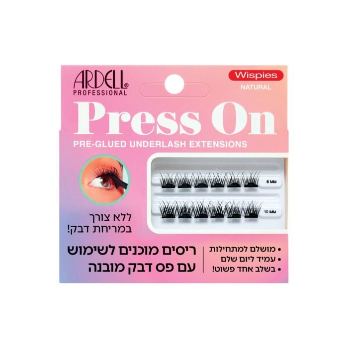 ריסים מוכנים לשימוש עם פס דבק מובנה | מידה: WUSPIES NATURAL | ארדל ARDELL