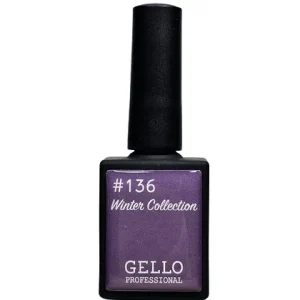 לק ג'ל 13 מ"ל | מס' 136 אפור עכבר קלאסי | גלו GELLO