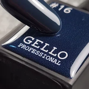 לק ג'ל 13 מ"ל | מס' 16 כחול אפור | גלו GELLO