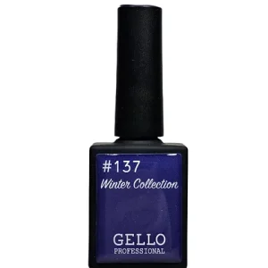 לק ג'ל 13 מ"ל | מס' 137 כחול סגול רך | גלו GELLO