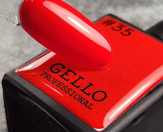 לק ג'ל 13 מ"ל | מס' 35 אדום בהיר | גלו GELLO