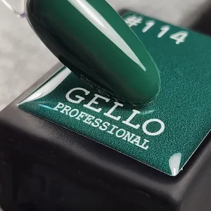 לק ג'ל 13 מ"ל | מס' 114 ירוק בקבוק | גלו GELLO