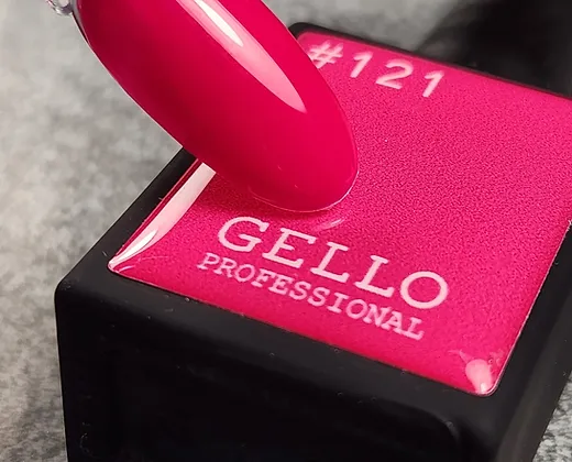 לק ג'ל 13 מ"ל | מס' 121 ורוד פוקסיה | גלו GELLO