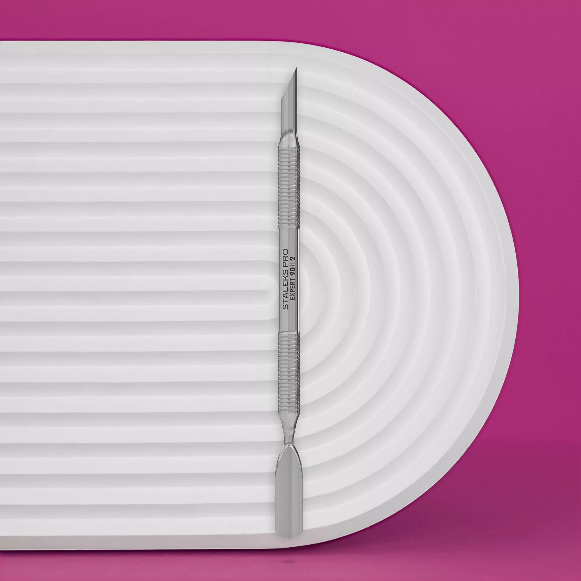 דוחף עור מניקור EXPERT 90 TYPE 2 (דוחף משופע ודוחף רחב מעוגל)