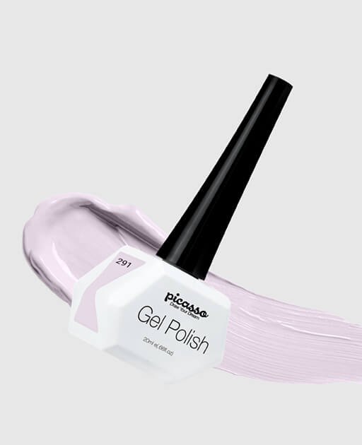 לק ג'ל 291 Picasso פרפל דיימונד - שקוף (בסיס לפראנץ)