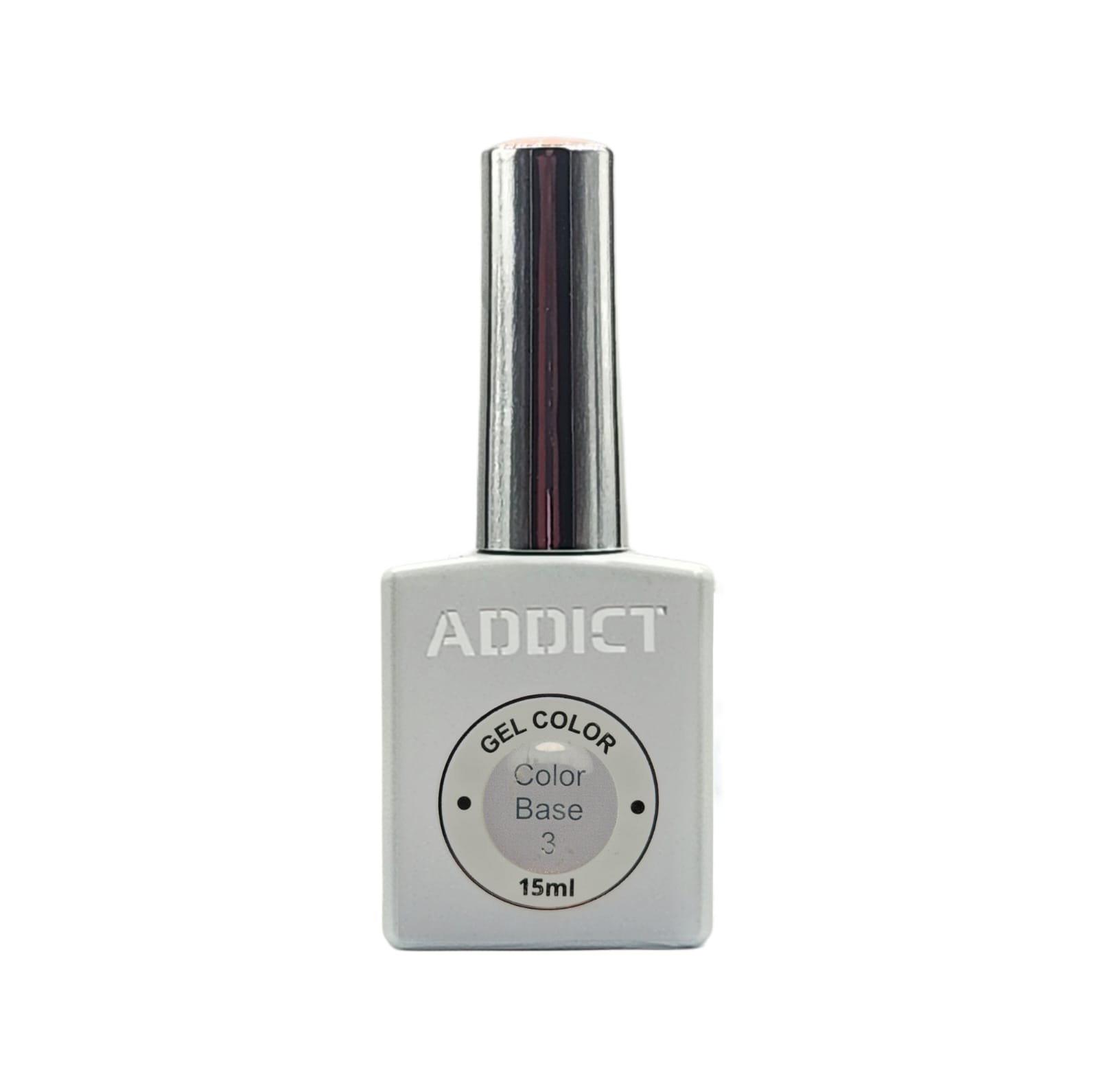 לק ג׳ל ADDICT בייס צבעוני מספר 3 – 15 מ״ל