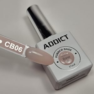 אדיקט-6.jpg לק ג׳ל ADDICT בייס צבעוני מספר 6 – 15 מ״ל