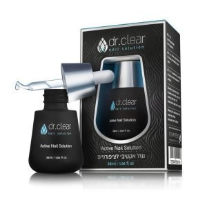 דר קליר המקורי! נוזל אקטיבי לציפורניים צלולות. טיפול ושיקום כנגד נזקי פטרת הציפורן 30 מ"ל – DR.CLEAR