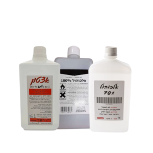 מבצע ! אלכוהול 100% + 70% + אציטון | 1 ליטר  | chic