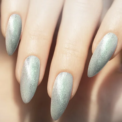 לק ג'ל 343 Picasso גלקסיה מנצנצת טובלת בכסף – תמונה 2