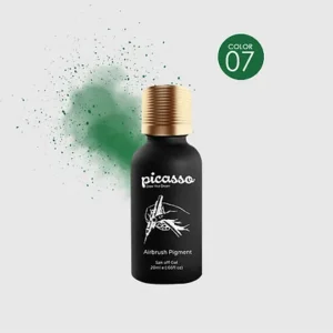 פיקאסו צבע ירוק כהה לאייר בראש מס' 7