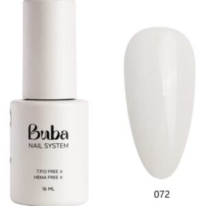 לק ג׳ל בובה Buba HEMA FREE גוון 072 לבן
