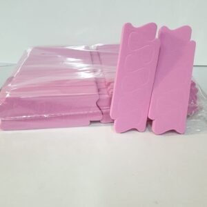 מפריד אצבעות קשיח ורוד 48 זוגות