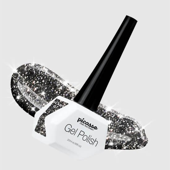 לק ג'ל פלאש Picasso 07 בצבע שחור