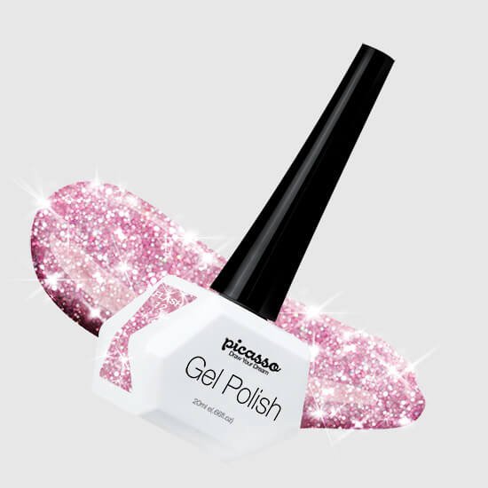 לק ג'ל פלאש 12 Picasso בצבע ורוד