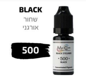 צבע פיגמנט איפור קבוע עיניים אייליינר BLACK 500