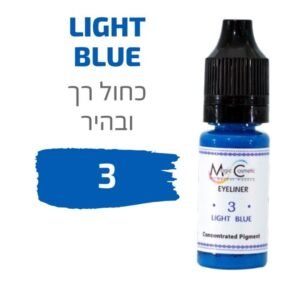 צבע פיגמנט איפור קבוע עיניים אייליינר LIGHT BLUE 3