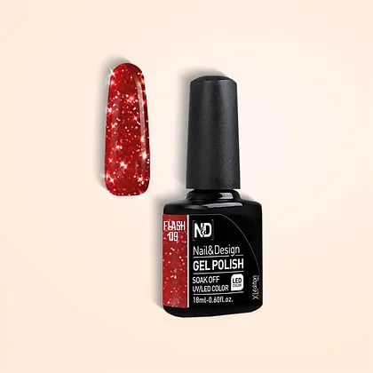 אן אנד די ג'ל לק פלאש 09 בצבע אדום