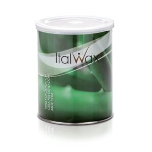 ItalWax שעווה בדים פחית 800 גרם- אלוורה סדרת שעווה שקופה לשיער עדין