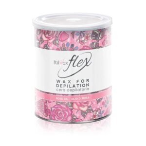 ItalWax שעווה בדים פחית 800 גרם- שמן ורדים סדרת Flex