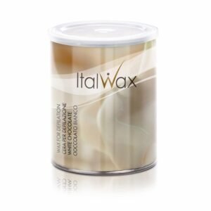 ItalWax שעווה בדים פחית 800 גרם- שוקולד לבן סדרה לשיער בעובי בינוני
