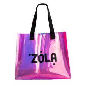 Zola תיק סיליקון ורוד מטאלי