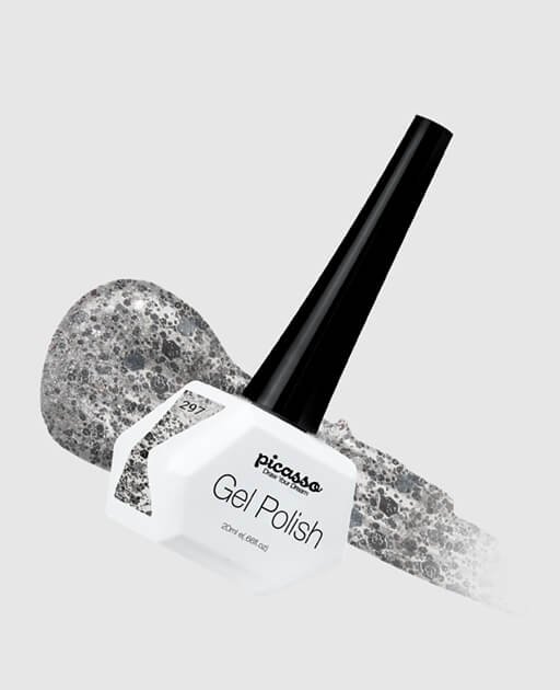 לק ג'ל 297 Picasso צבע הכסף