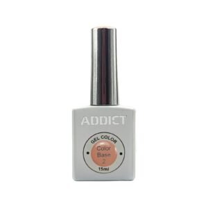 אדיקט-2.jpg לק ג׳ל ADDICT בייס צבעוני מספר 2 – 15 מ״ל
