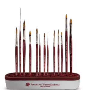 מעמד סיליקון למכחולים מעוצב ROSEWOOD
